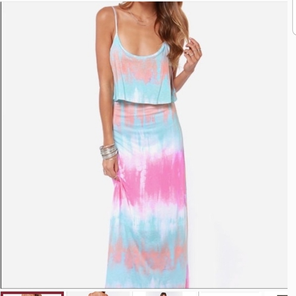 Lulu's  tye-dye maxi dress